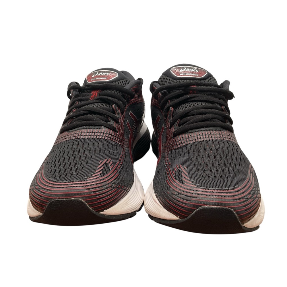 Asics 21 ‎ Black and Red Athletic Shoes size 10.5